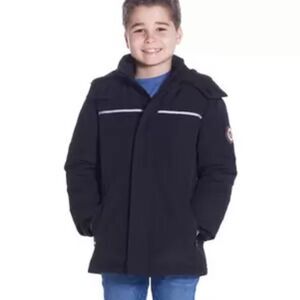 🔥sz 3/4 New Andy And Evan Kid's Parka Coat Boys Black